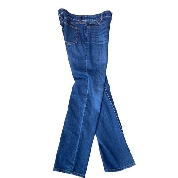 St. John's Bay Straight Leg Mid-Rise Blue Jeans Womens 8 #20L - Picture 4 of 10